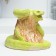 Figure "Snake with grass" Green, 18x18x20cm