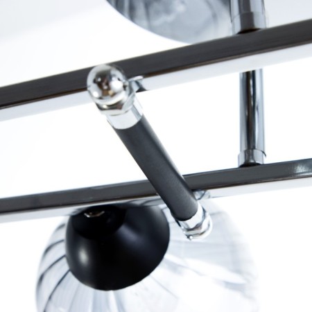 Kirien chandelier 6he27 40W black-chromium 70x70x27 cm Bayerlux-3