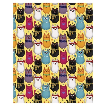 Pillow Roller "Stylish cats, decorative, size 16x45 cm-1