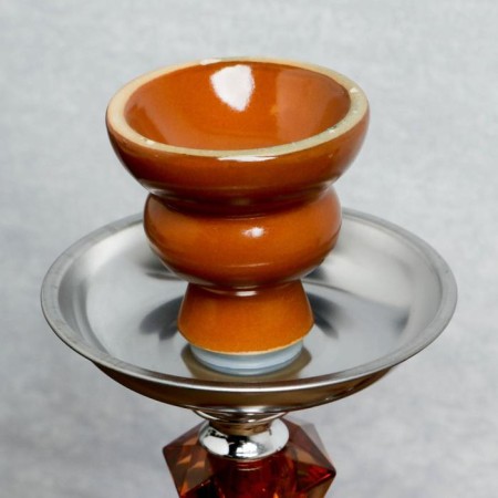 Hookah "metin", 28 cm, 1 pipe, coffee color-2