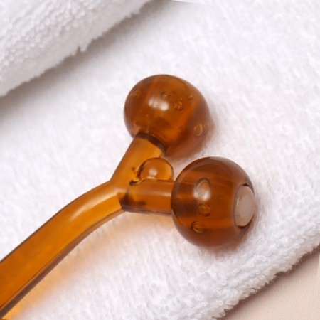 Massage for the face and neckline, 2 balls, 14 × 6 × 2 cm, color mix-1