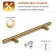 Cappio Frida-stainless handle, stainless steel, d = 12 mm, m/o 128 mm, color gold, 4 pcs.