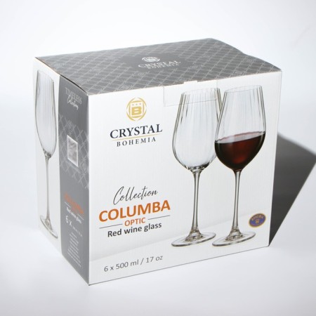 A set of glasses for the wine Columba Optic, glass, 500 ml, 6 pcs-3