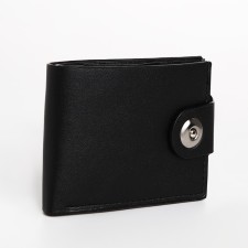 Male purse on a magnet, black color