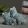 Figure "Cat Friendship" gray-blue 6x8x5cm