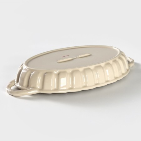 Baking a baking form of heat -resistant ceramics of the Massimo, 39.5 × 21.2 cm, beige color-2