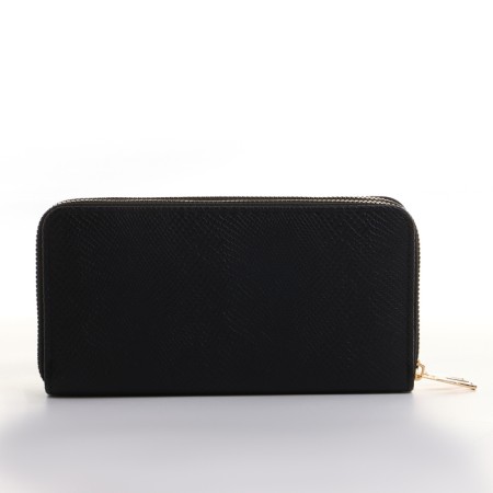 Women's wallet on lightning, black color-1