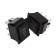 Klavim Switch 250V 15A (6C) (ON) -Off- (ON) Black with a neutral b/fix (RWB-508, SC-767)