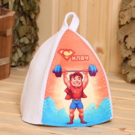 Bath cap with a children's print "Steal"