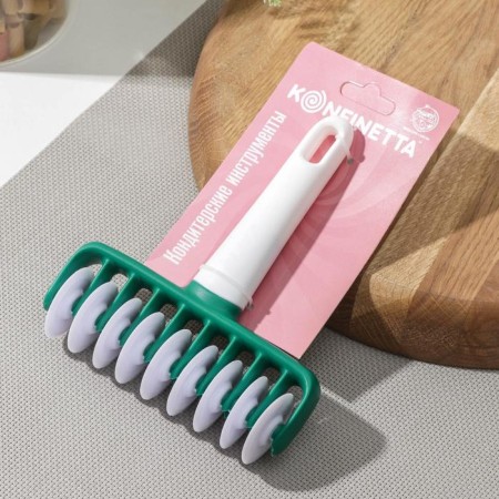 Roller for cutting strips from Konfinetta "Sweetness", 14 × 17 × 4 cm, white color-5