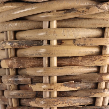 Kashpo wicker, d14xh13cm, gray, rattan-2
