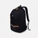 A backpack with a zipper, 2 external pockets, black color