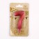 Candle in the Cake "Fine", number "7", red metallic, 6.5 cm