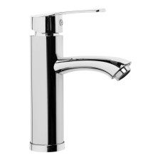 Zein Z3681 sink mixer, 25 mm cartridge, pour length along the axes of 12cm, plastic, chrome