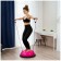 Half -sphere BOSU gymnastic onlytop, massage, with a pump, 55x25 cm, pink color
