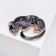 Panther brooch, black color in gold