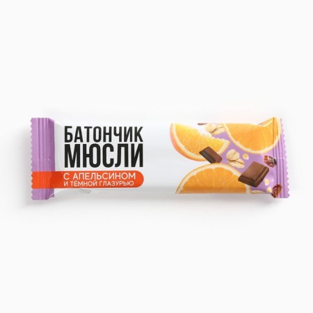 Batonchik Muslin with orange and dark glaze, 32 g-4