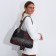 Bag-tout on zipper, dark red color