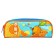 Penal soft, 1 compartment, 80 x 210 x 40 mm, voluminous, Hatber, "Napshell Orange" NPK_65219