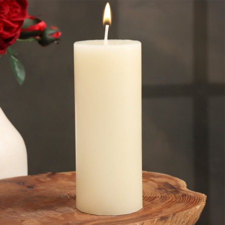 Candle-cylinder aromatic "Jasminovid Middles", 6x15 cm