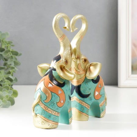 Souvenir Polystone "African Elephant" set 2 pcs 6x17x21 cm-3