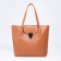 Bag Women's Tout with zipper, brown color