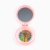 The comb is massage, folding, with a mirror, 6 × 6 x 3 cm, color pink mix