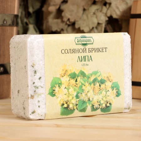 Lipa salt bricket with Altai herbs, 1.35 kg "Dobroparov"-1