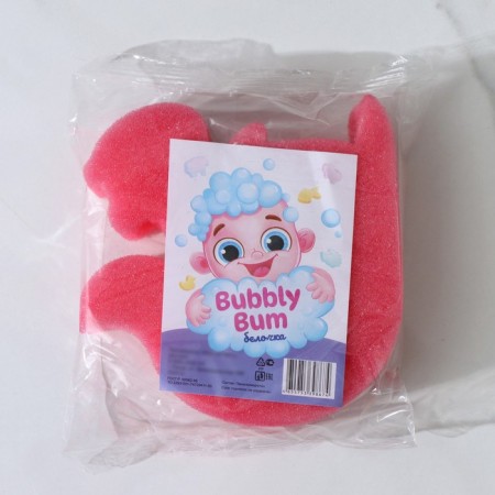 Body sponge "Squirrel", 135 × 130 × 40 mm, color mix-8