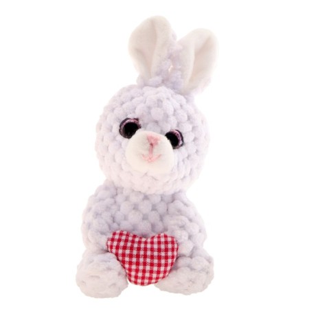 Soft toy "Bunny with heart", on the suspension