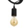 Bayerlux lamp "Figure 3" E27 40W black 35x19 cm