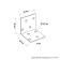 Corner Fixing equilateral KUR 80x80x60 zinc, 1 pc.