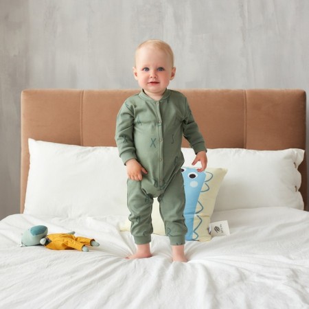 Combineson crumb I "ny", height 80-86 cm, khaki color-1