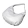 Female bag, artificial leather, white 40x13x22 cm