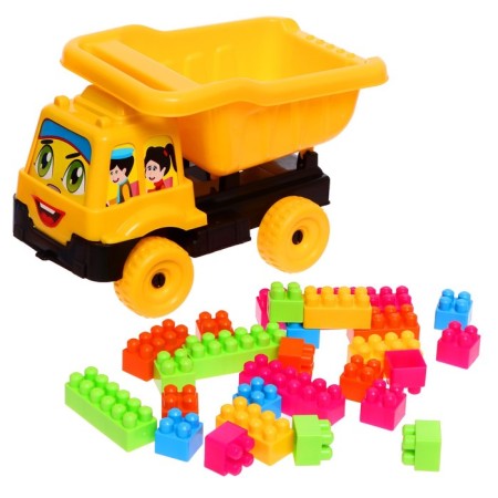Toy Granite Truck "Auto Truck" + mini - designer, 26 details, chicks-10