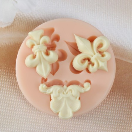 Molds Silicon "Carved Tips" 3x2.6x0.6 2.9x1.9x0.6 3x2x0.6 cm