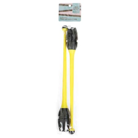 Bulas for rhythmic gymnastics inserted Grace Dance, 36 cm, yellow/black color-7