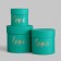 Set of hats Love 3 in 1 green, 15 x 16 - 10.5 x 11 cm