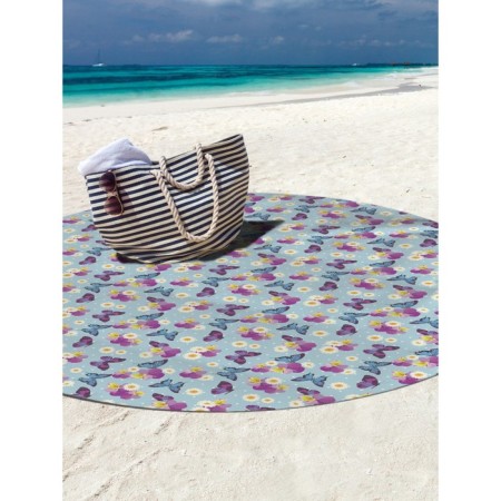 Pareo and beach rug "Spring", d = 150 cm-2