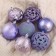 Set of balls plastic D-6 cm, 16 pcs "Care" Lilac