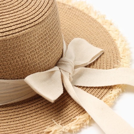 Women's hat minku, light brown color, rr 58-2