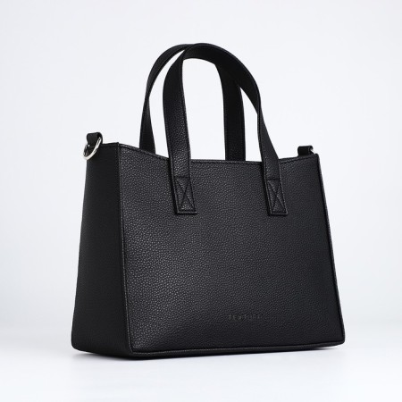 Female bag Textura, tout, average size, black color-2