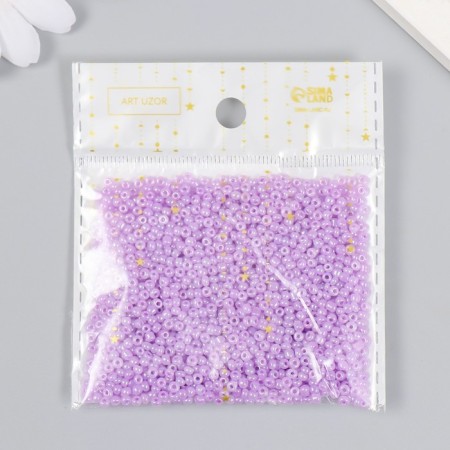 Glass glass 12/0 "Color middle. Lilac" 30 g-3