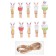 Decorative clothing “Bunnies and testicles” set 10 pcs., 1.5 × 12 × 14 cm