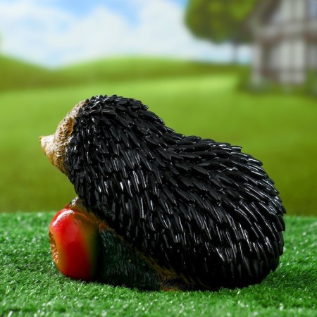 Garden figure "Hedgehog with apple" 19x14x14cm-2