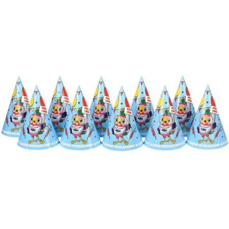 Paper cap "Happy Birthday!", Parrot Kesha-2