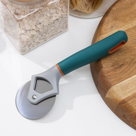 A knife for pizza and dough Magistro Coral, 20 cm, gray color-1