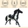 Figure "World of horses: Black and white horse"
