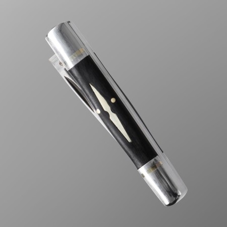 Folding "Ermine" steel - 420, hilt - steel/tree, blade - 8 cm-2