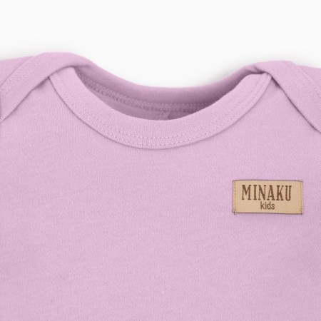 Kit for children (body, shorts) minku, lilac color, height 80-86 cm-3